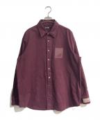 RAF SIMONSラフシモンズ）の古着「straight fit denim shirt　22SS　221-M242」｜パープル