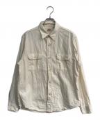 SUGAR CANEシュガーケーン）の古着「WHITE CHAMBRAY WORK SHIRT　SC27851」｜ベージュ