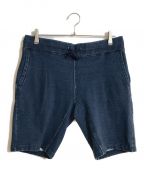 REMI RELIEF×BEAMS PLUSレミレリーフ×ビームスプラス）の古着「別注 Indigo Sweat Shorts/インディゴ スウェット ショーツ」｜インディゴ