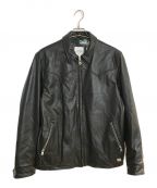 THE CRIME×cherry chill willザクライミー×）の古着「LAMB LEATHER WESTERN JACKET」｜ブラック