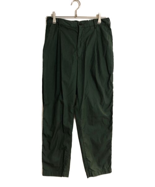 Graphpaper（グラフペーパー）Graphpaper (グラフペーパー) Garment Dyed Twill Slacks グリーン サイズ:1の古着・服飾アイテム