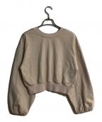 HER LIP TOハーリップトゥ）の古着「Volume Sleeve Sweatshirt/ボリュームスリーブスウェットシャツ」｜ベージュ