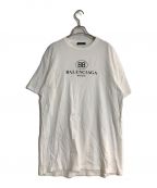 BALENCIAGAバレンシアガ）の古着「BBロゴTシャツ」｜ホワイト