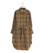 BURBERRY LONDONバーバリーロンドン）の古着「ノヴァチェックシャツワンピース」｜ベージュ