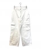 HER LIP TOハーリップトゥ）の古着「Grand Cargo Denim Pants　1242303116」｜ホワイト