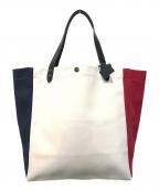 TAMPICOタンピコ）の古着「BEACH BAG TRICOLOUR LONG HANDLE　TP09SS96」｜ネイビー×レッド