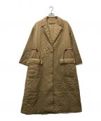 MONCLER×J.W.ANDERSONモンクレール×ジェイダブリューアンダーソン）の古着「PENBRYN QUILTED COTTON LONG COAT」｜ベージュ