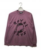 Hysteric Glamourヒステリックグラマー）の古着「ROYAL TRUX/CATS AND DOGS Tシャツ」｜パープル