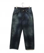 ANCELLMアンセルム）の古着「AGING TAPERD 5P DENIM PANTS」｜インディゴ