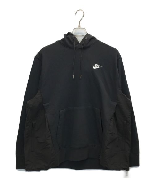 NIKE（ナイキ）NIKE (ナイキ) sacai (サカイ) Hello Sacai限定カスタムプルオーバーパーカー ブラック サイズ:2の古着・服飾アイテム