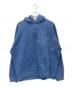 SUPREMEシュプリーム）の古着「Reflective Hooded Sweatshirt」｜ブルー