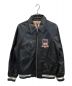 AVIREX（アヴィレックス）の古着「VARSITY LIGHT SIGNATURE LEATHER JACKET」｜ブラック