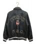 AVIREX (アヴィレックス) VARSITY LIGHT SIGNATURE LEATHER JACKET ブラック サイズ:L：38000円