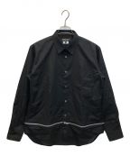 COMME des GARCONS HOMME DEUXコムデギャルソン オム ドゥ）の古着「24AW ジップデザインL/Sシャツ」｜ブラック