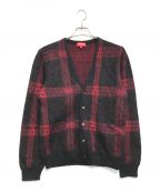 SUPREMEシュプリーム）の古着「Plaid Mohair Cardigan」｜レッド