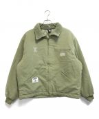 BILLIONAIRE BOYS CLUBビリオネアボーイズクラブ）の古着「BOA COLLAR ZIP UP JACKET」｜ベージュ