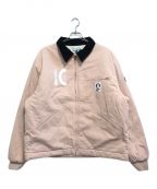 ICE CREAMアイスクリーム）の古着「DENIM&COTTON TWILL ZIP UP JACKET」｜ピンク