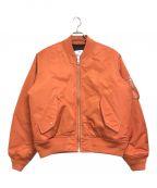 stussyステューシー）の古着「BUILT REVERSIBLE BOMBER JACKET」｜オレンジ×ブラック