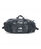 SUPREME×THE NORTH FACEシュプリーム×ザ ノース フェイス）の古着「Leather Mountain Waist Bag」｜ブラック