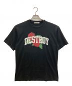 UNDERCOVERアンダーカバー）の古着「TEE ROSE DESTROY」｜ブラック