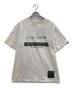 YOHJI YAMAMOTO×NEIGHBORHOODヨウジヤマモト×ネイバーフッド）の古着「ロゴプリントTシャツ」｜ホワイト