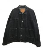 KAPTAIN SUNSHINEキャプテンサンシャイン）の古着「Denim Tracker 2P Jacket デニムトラッカー２ポケットジャケット 13.5oz」｜インディゴ