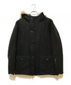 SOPHNET.ソフネット）の古着「2 LAYER WOOL FUR DOWN BLOUSON」｜ブラック