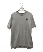 PLAY COMME des GARCONSプレイ コムデギャルソン）の古着「ハートワッペンTシャツ」｜グレー