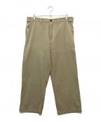 CAMIEL FORTGENSカミエルフォートヘンス）の古着「WORKER PANTS LONG WOOL」｜ベージュ