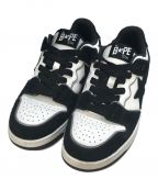 A BATHING APEアベイシングエイプ）の古着「BAPE SK8 STA」｜ホワイト×ブラック