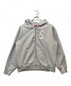 SUPREMEシュプリーム）の古着「S Logo Zip Up Hooded Sweatshirt」｜グレー