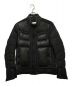 MONCLER（モンクレール）の古着「ALLEMANDOレザー切替ダウンジャケット　A20914184085」｜ブラック