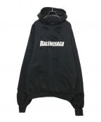 BALENCIAGAバレンシアガ）の古着「Caps Destroyed Hoodie　659403」｜ブラック