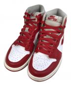 NIKEナイキ）の古着「W AIR JORDAN 1 RETRO HI OG　DJ4891-061」｜レッド×ホワイト