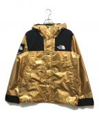 THE NORTH FACE×SUPREMEザ ノース フェイス×シュプリーム）の古着「Metallic Mountain Parka NP11801I」｜ゴールド×ブラック