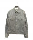 SCYEBASICSサイベーシックス）の古着「Denim Detachable Collar Jacket　5123-61547」｜グレー