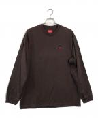 SUPREMEシュプリーム）の古着「Small Box Logo L/S Tee」｜ブラウン