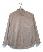 AURALEEオーラリー）の古着「WASHED FINX TWILL BIG SHIRTS」｜ブラウン