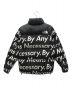 SUPREME×THE NORTH FACE (シュプリーム × ザノースフェイス) Nuptse Jacket By Any Means Necessary ブラック×ホワイト サイズ:S：120000円