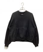 MATSUFUJIマツフジ）の古着「Hanting Stitch Sweatshirt」｜ブラック