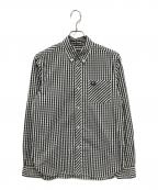 FRED PERRYフレッドペリー）の古着「REISSUES GINGHAM SHIRT(リイシューズ ギンガム シャツ)」｜ホワイト×ブラック