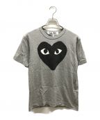 PLAY COMME des GARCONSプレイ コムデギャルソン）の古着「Tシャツ」｜ライトグレー