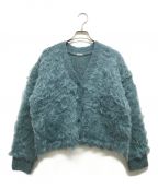 DRESSLAVEドレスレイブ）の古着「BLOOM loop yarn shaggy cardigan」｜スカイブルー