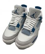 NIKEナイキ）の古着「AIR JORDAN4 RETRO Industrial Blue」｜ホワイト