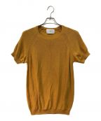 SUGARHILLシュガーヒル）の古着「COTTON SHORT SLEEVE KNIT」｜イエロー