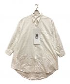 MM6 Maison Margielaエムエムシックス メゾンマルジェラ）の古着「6 Shirt Dress 6ロゴ シャツワンピース」｜ホワイト