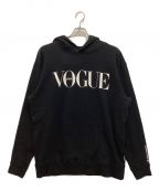 THECONVENI×FRAGMENT DESIGNザ・コンビニ×フラグメントデザイン）の古着「VOGUE MAGAZINE HOODIE」｜ブラック