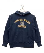 Champion REVERSE WEAVEチャンピオン リバース ウィーブ）の古着「80S プリントパーカー　80Sトリコ後期 　JAMES WOOD SOCCER　ジェームズウッドサッカー　USA製」｜ネイビー