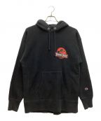 Champion REVERSE WEAVEチャンピオン リバース ウィーブ）の古着「パーカー　ジュラシックパーク　裏起毛」｜ブラック