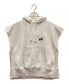 holidayホリデー）の古着「ULTRA HEAVY SWEAT HOODIE / ウルトラヘビースウェットフーディ　ノースリーブパーカー」｜ライトグレー